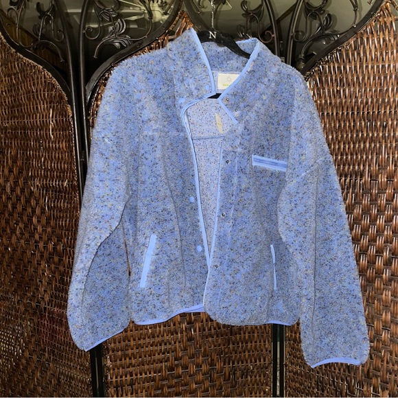 aerie Jackets & Blazers - Offline by Aerie blue oversized cropped jacket